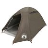 vidaXL Tente de camping &agrave; d&ocirc;me 2 personne marron imperm&eacute;able