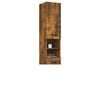 vidaXL Armoire de bain Chêne fumé 32x34x188,5 cm Bois d'ingénierie