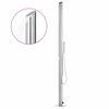vidaXL Douche de jardin 220 cm Acier inoxydable