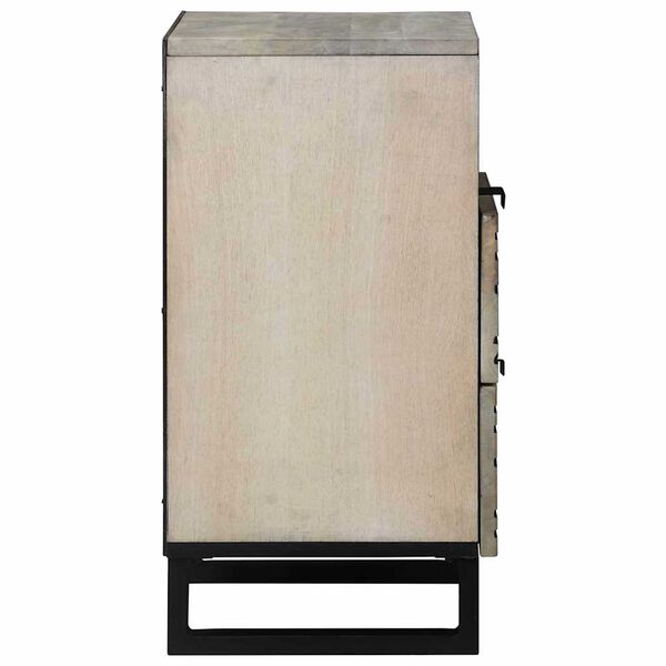 vidaXL Cabinet de chevet avec tiroir Blanc et Noir 50 x 33 x 62 cm