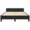 vidaXL Cadre de lit sans matelas noir 120x200 cm velours