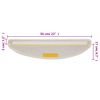 vidaXL Tapis d'escalier 10 pi&egrave;ces 56 x 17 x 3 cm Blanc Demi-rond