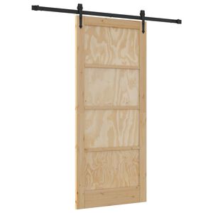 vidaXL Porte coulissante ORKDAL 86 x 198,5 cm Bois de pin massif