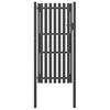 vidaXL Portail de jardin en acier 100x200 cm anthracite