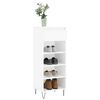vidaXL Armoire à chaussures Blanc brillant 40x36x105cm Bois ingénierie