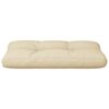 vidaXL Coussin de palette beige 70x40x12 cm tissu