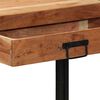 vidaXL Table console Marron 120 x 33 x 75 cm Bois d'Acacia Massif