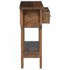 vidaXL Table console bois de r&eacute;cup&eacute;ration m&eacute;lang&eacute; 80x35x80 cm