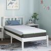 vidaXL Matelas Blanc et Gris 80 x 160 cm Tissu jacquard
