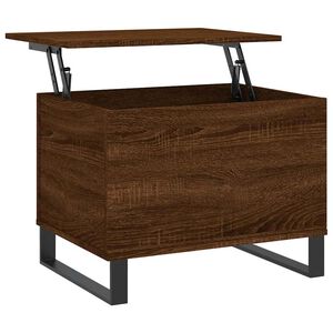 vidaXL Table basse Ch&ecirc;ne marron 60x44,5x45 cm Bois d'ing&eacute;nierie
