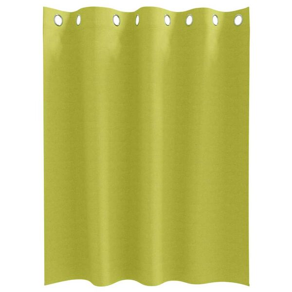 vidaXL Rideaux occultants avec anneaux 2 pcs Vert 140 x 140 cm
