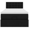 vidaXL Lit ottoman avec matelas noir 80x200 cm similicuir