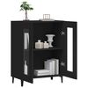 vidaXL Buffet noir 69,5x34x90 cm bois d'ing&eacute;nierie