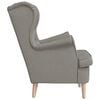 vidaXL Fauteuil taupe 74x84x100 cm tissu