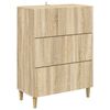 vidaXL Armoire &agrave; tiroirs Ch&ecirc;ne Sonoma 66 x 34,5 x 90 cm