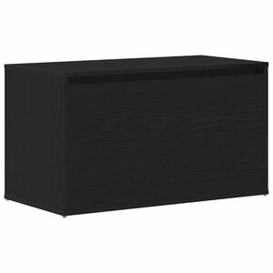 vidaXL Banc d'entr&eacute;e Ch&ecirc;ne noir 80 x 40 x 45 cm Bois d'ing&eacute;nierie