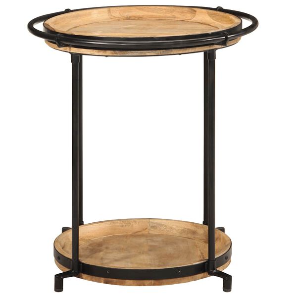 vidaXL Table d'appoint &Oslash;55x60 cm bois de manguier massif