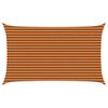 vidaXL Voile d'ombre Orange et marron 5 x 3 m 100 % polyester Oxford