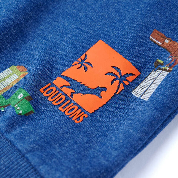 Sweatshirt pour enfants mélange bleu foncé 92