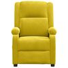 vidaXL Fauteuil inclinable &eacute;lectrique jaune velours