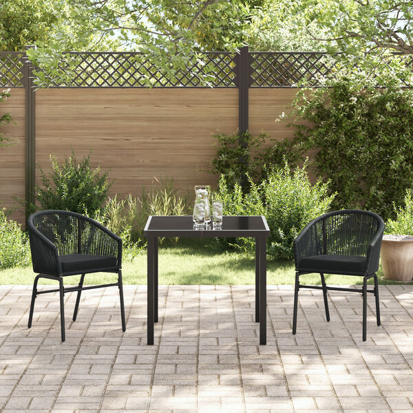 vidaXL Ensemble de salle &agrave; manger pour jardin 7 pcs Marron