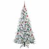 vidaXL Sapin de No&euml;l Artificiel &agrave; Branches Articul&eacute;es Blanc 180 cm