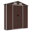 vidaXL Abri de jardin marron 191 x 300 x 198 cm en acier galvanisé