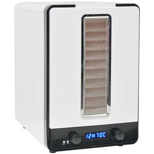 vidaXL D&eacute;shydrateur alimentaire avec 10 plateaux 550 W Blanc