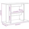 vidaXL Support d'aquarium Ch&ecirc;ne artisanal 80x35x60 cm Bois d'ing&eacute;nierie