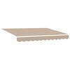vidaXL Auvent r&eacute;tractable &eacute;lectrique Beige 350 x 250 cm
