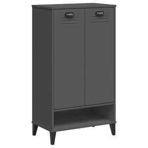 vidaXL Armoire &agrave; chaussures VIKEN gris anthracite bois d'ing&eacute;nierie