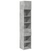 vidaXL Armoire de rangement mince gris b&eacute;ton 40x42,5x225 cm