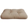 vidaXL Coussin de palette taupe 60x61,5x10 cm tissu