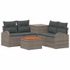vidaXL Ensemble de Canap&eacute;s 6 pc Gris et Gris fonc&eacute;