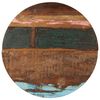 vidaXL Dessus de table rond 70 cm 25-27 mm Bois de r&eacute;cup&eacute;ration solide
