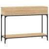 vidaXL Table console ch&ecirc;ne sonoma 100x30,5x75 cm bois d'ing&eacute;nierie