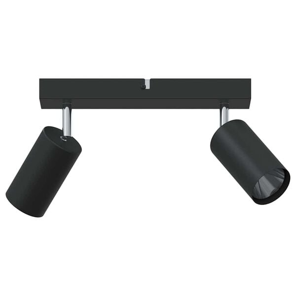 vidaXL Spot de plafond Noir 26 x 5.5 x 16.5 cm Acier