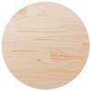 vidaXL Dessus de table &Oslash;80x2,5 cm Bois de pin massif