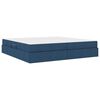 vidaXL Lit avec rangement et matelas Bleu 200 x 200 cm Polyester