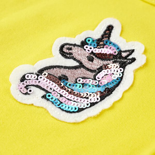 T-shirt pour enfants jaune vif 116