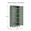 Keter Armoire de rangement d'ext&eacute;rieur polyvalente Planet Gris jade