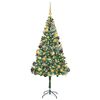 vidaXL Sapin de No&euml;l artificiel avec 300 LED Vert 180 cm PVC et Acier
