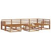 vidaXL Ensemble de canap&eacute;s d'ext&eacute;rieur 7 pcs Naturel