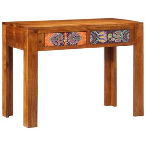 vidaXL Bureau d'&eacute;criture avec tiroir Marron 100 x 50 x 75 cm