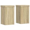 vidaXL Supports pour plantes 2 pcs ch&ecirc;ne sonoma bois d'ing&eacute;nierie