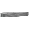 vidaXL Lit sur&eacute;lev&eacute; de jardin Acier galvanis&eacute; 322x100x36cm gris