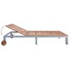 vidaXL Chaise longue Bois d'acacia solide