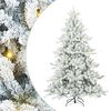 vidaXL Sapin de No&euml;l Artificiel &agrave; Branches Articul&eacute;es Blanc 180 cm