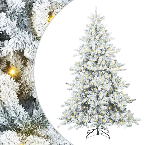 vidaXL Sapin de No&euml;l Artificiel &agrave; Branches Articul&eacute;es Blanc 180 cm