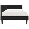 vidaXL Cadre de lit d'angle avec matelas 2 pcs Noir Velours